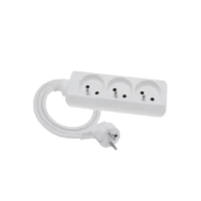 ECONOMIC Verlängerungskabel 3 Steckdosen mit/u 3m H05VV-F 3x1 weiß