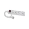 ECONOMICA Prolunga 4 prese con/senza interruttore 5m H05VV-F 3x1 bianco