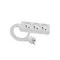 ECONOMICO Cavo prolunga 3 prese c/e 5m H05VV-F 3x1 bianco