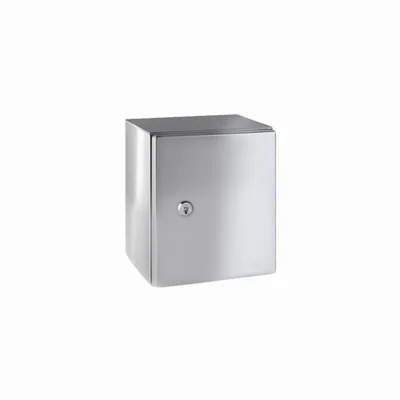 ECOR Szafka naścienna z płytą montażową stal nierdzewna IP66 200x300x150mm biała