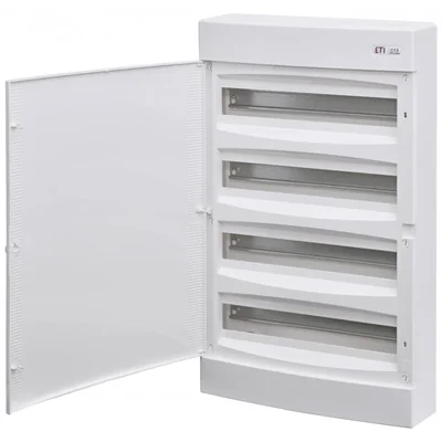 ECT 4x18PO-s Surface-mounted housing 4 rows of 18 modules, white doors