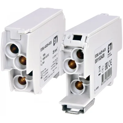 EDBJ-4x25-4x25 Distribuční blok 100A (4x1,5-25mm2-4x1,5-25mm2) šedý