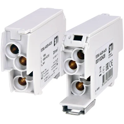 EDBJ-4x25-4x25 Distribution block 100A (4x1.5-25mm2-4x1.5-25mm2) gray