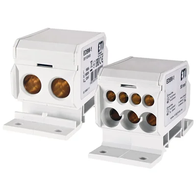 EDBM-1 Distribuční blok 160A (2x4-50mm2/3x2,5-25mm2+4x2,5-16mm2) šedý