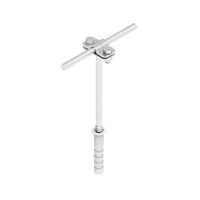 Edelstahlhalter für Einschraubdraht 300mm lang, M12-Schraube