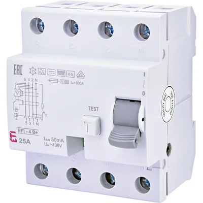 EFI-4 B+ 25/0,03 Typ B+ Differenzialschutzschalter