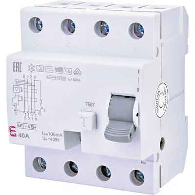 EFI-4 B+ 40/0,1 Typ B+ Differenzialschutzschalter