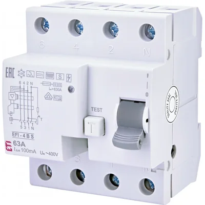 EFI-4 B S 63/0.1 Type B differential circuit breaker, selective