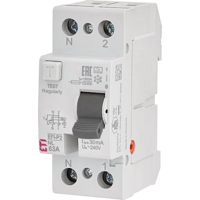 EFI-P2 A 16/0,03 NL Differenzialschutzschalter - N links
