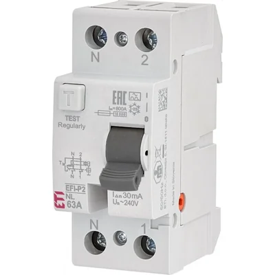 EFI-P2 A 25/0,3 NL Differenzialschutzschalter - N links