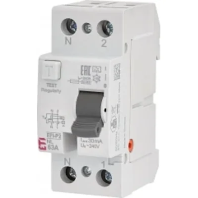 EFI-P2 A 80/0.3 NL Disyuntor diferencial - N a la izquierda