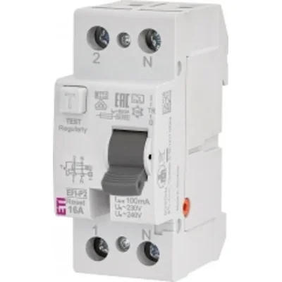 EFI-P2R A 16/0.1 Differential circuit breaker - with reset function