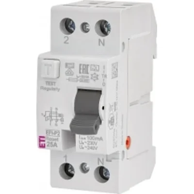 EFI-P2R A 25/0.1 Differential circuit breaker - with reset function