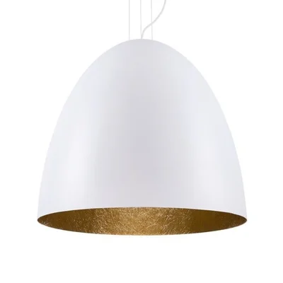 EGG L Lampa wisząca biało-złota