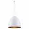 EGG L White and gold pendant lamp