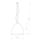 EGG L White and gold pendant lamp