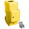 Einpoliger modularer Verteilerblock TS-35 70² 2x25² 2x16² 7x6² blau