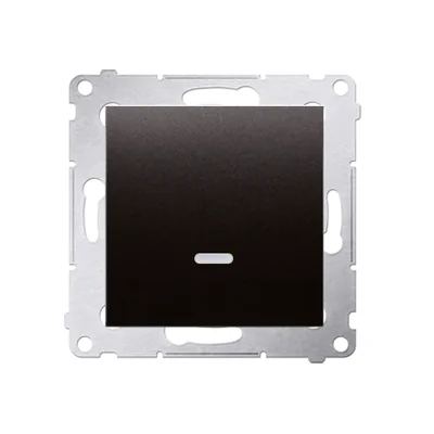 Einpoliger Schalter mit LED-Hintergrundbeleuchtung (Modul) 16A 250V Anthrazit (Metallic)