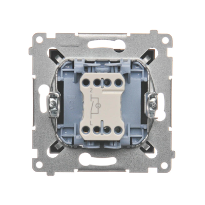 Einpoliger Schalter mit LED-Hintergrundbeleuchtung (Modul) 230V, mattbronzemetallic