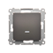 Einpoliger Schalter mit LED-Hintergrundbeleuchtung (Modul) 230V, mattbronzemetallic