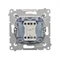 Einpoliger Schalter mit LED-Signalisierung (Modul) 10A 250V Schnellanschlüsse weiß