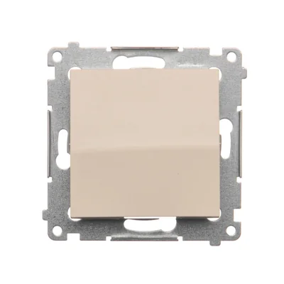 Einpoliger Schalter (Modul) 10A, 250V, Schnellanschlüsse, creme