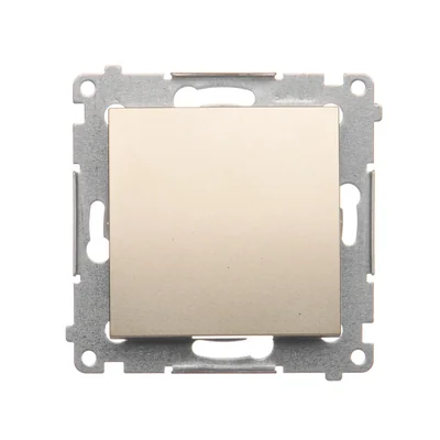 Einpoliger Schalter (Modul) 10A 250V Schnellanschlüsse Gold (metallisch)