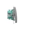 Einpoliger Schalter (Modul) 10A 250V Schraubklemmen satiniert (metallic)