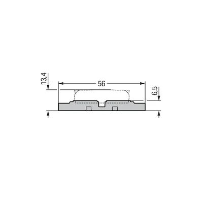 Einweg-Montageadapter für Inline-Installationsstecker 221; grau 221-2521