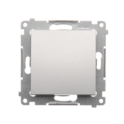 Einzel-NO-Piktogrammtaster (Modul) 16A 250V Schraubklemmen silber (metallic)