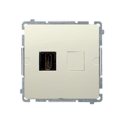 Einzelne HDMI-Buchse (Modul) beige