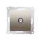 Einzelne SAT-Antennenbuchse (Modul) Gold (Metallic)