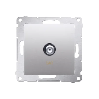 Einzelne SAT-Antennendose (Modul) silber (metallic)