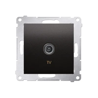 Einzelne TV-Antennendose (Modul) Anthrazit (Metallic)