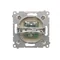 Einzelne TV-Antennensteckdose (Modul) creme