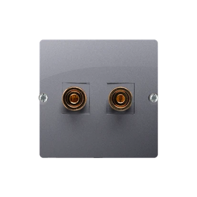 Einzelner Lautsprechersockel - 1 Lautsprechersäule (Modul) inox (metallisch)