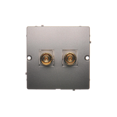 Einzelner Lautsprechersockel - 1 Lautsprechersäule (Modul) inox (metallisch)