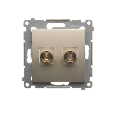 Einzelner Lautsprechersockel (Modul) goldmetallic