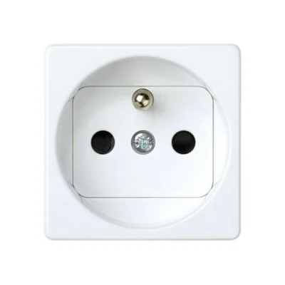 Einzelsteckdose mit Erdung und Shutter (Mechanik) 16A, 250V, Schraubklemmen