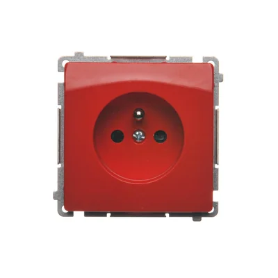 Einzelsteckdose (Modul) 230V, Aluminiummetallic