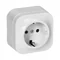 Einzelsteckdose n/t ToDo 2P+Z Sch. IP20, 16A, 230V AC, weiß, 10 Stück.