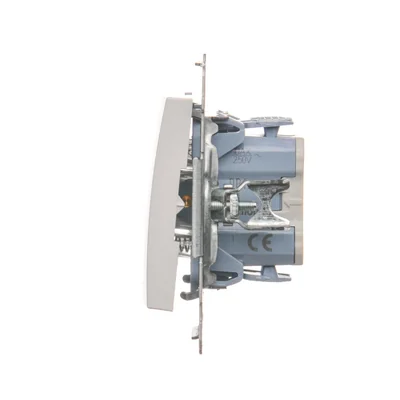 Einzeltaster ohne Piktogramm (Modul) 10A 250V Schnellanschlüsse weiß