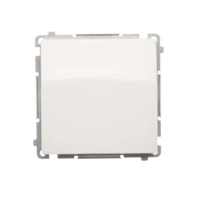 Einzeltaster ohne Piktogramm (Modul) 10A 250V Schraubklemmen weiß