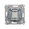 Einzeltaster ohne Piktogramm (Modul) 230V, mattbronzemetallic