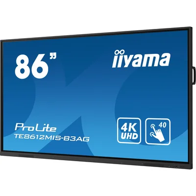 Ekran interaktywny iiyama TE8612MIS-B3AG 86" VA LED 4K /VGA, 3xHDMI, USB-C/ iiware10, Android11, WiFi6, Lan, DMS, 24/7, 7h