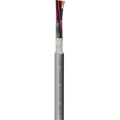 Ekranowany kabel sterowniczy giętkie żyły kolorowe LiYCY 300/300V 4x0,5