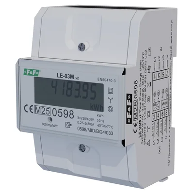 Electric energy meter MODBUS RS-485 - three-phase LE-03M
