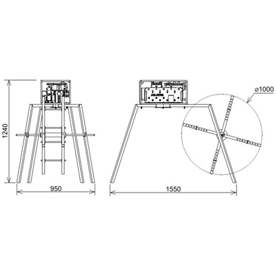 Electric straightener for wire and hoop iron TYP3