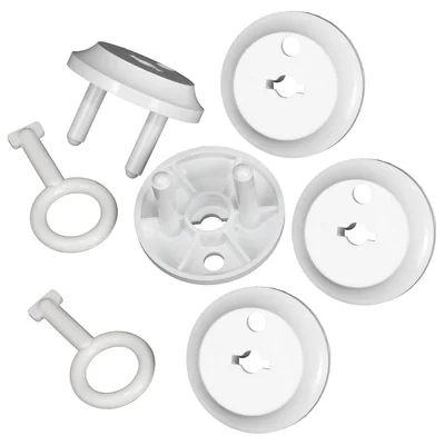 Electrical socket safety plug - ZBGE set of 5 white