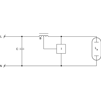 Electromagnetic ballast 70W, 230V